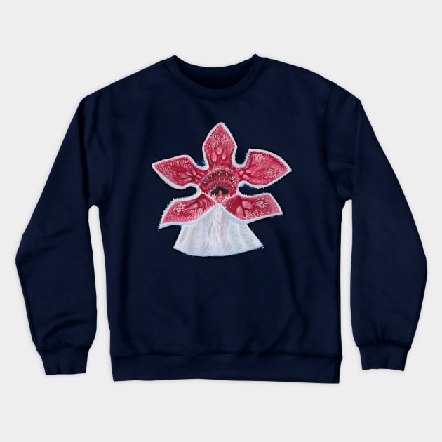 Demogorgon- Stranger Things Crewneck Sweatshirt by tesiamarieart